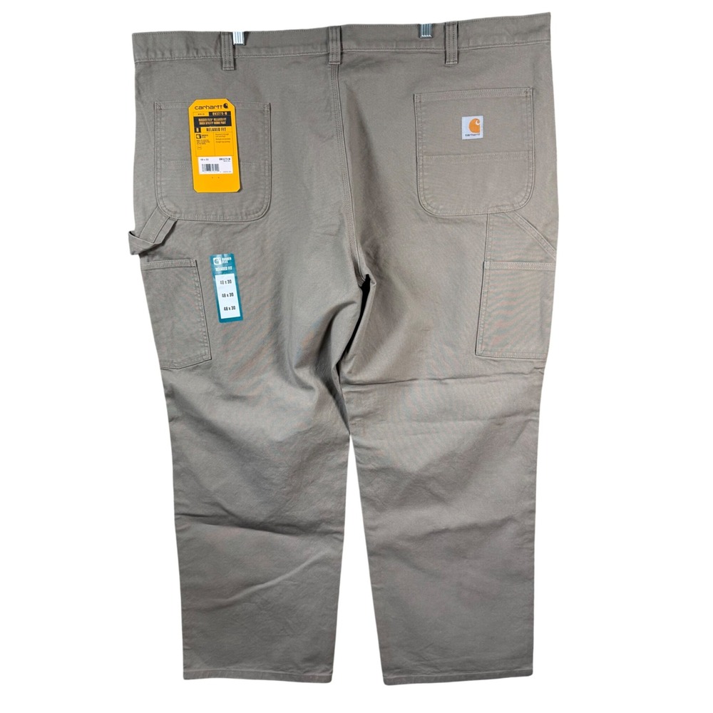 Carhartt Pants Rugged Flex Relaxed Fit Duck Utility Mens 48x30 Tan Carpenter NEW